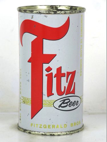 1960 Fitz Beer 12oz 64-19.2 Flat Top New York Troy