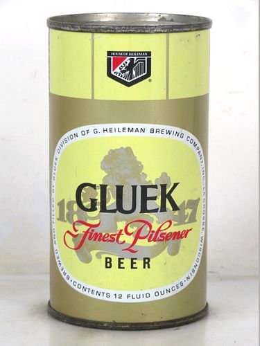 1965 Gluek Beer 12oz 70-15 Flat Top Wisconsin La Crosse