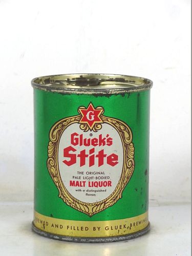 1952 Gluek's Stite Malt Liquor 8oz 241-06a Flat Top Minnesota Minneapolis