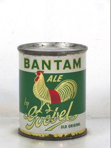 1953 Goebel Bantam Ale 8oz 241-14.1 Flat Top Michigan Detroit