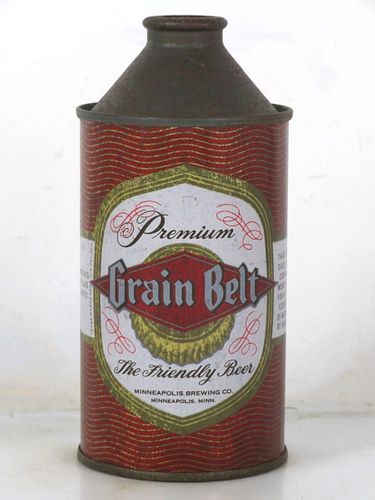 1950 Grain Belt Premium Beer 12oz 167-14 High Profile Cone Top Minnesota Minneapolis