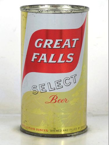 1962 Great Falls Select Beer 12oz 74-26 Flat Top Montana Great Falls