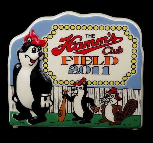 2011 Hamm's Club Porcelain Plaque Baseball Minnesota Saint Paul
