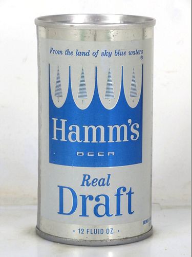 1968 Hamm's Draft Beer 12oz T73-12.1 Ring Top Minnesota Saint Paul