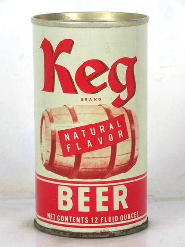 1972 Keg Beer 12oz T84-22.1b Ring Top California Los Angeles
