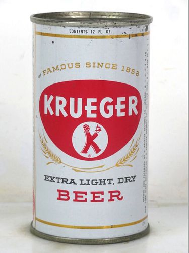 1955 Krueger Beer 12oz MBC: 36-20.2 Flat Top New Jersey Newark