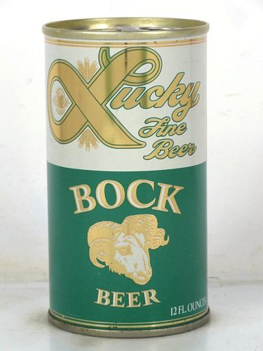 1969 Lucky Bock Beer 12oz T89-37 Ring Top California San Francisco