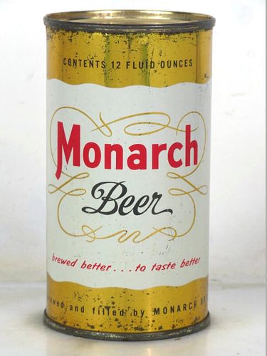 1959 Monarch Beer 12oz 100-19 Flat Top Illinois Chicago