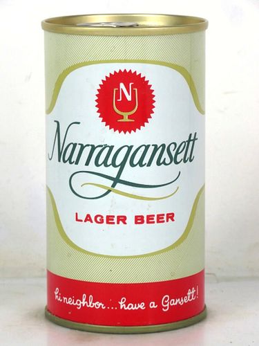 1967 Narragansett Lager Beer 12oz T96-02.1b Ring Top Rhode Island Cranston
