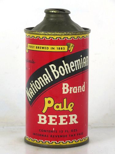 1937 National Bohemian Pale Beer 12oz 175-04 Low Profile Cone Top Maryland Baltimore