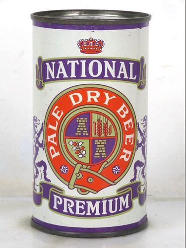 1952 National Premium Beer 12oz 102-01 Flat Top Maryland Baltimore