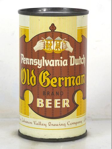1953 Old German Beer (Brown) 12oz 106-39 Flat Top Pennsylvania Lebanon