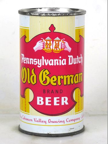 1958 Old German Beer (Pink) 12oz 106-38V Flat Top Pennsylvania Lebanon