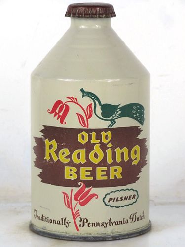 1946 Old Reading Beer 12oz 197-25 Crowntainer Pennsylvania Philadelphia
