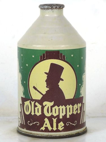 1952 Old Topper Ale 12oz 197-33 Crowntainer New York Rochester