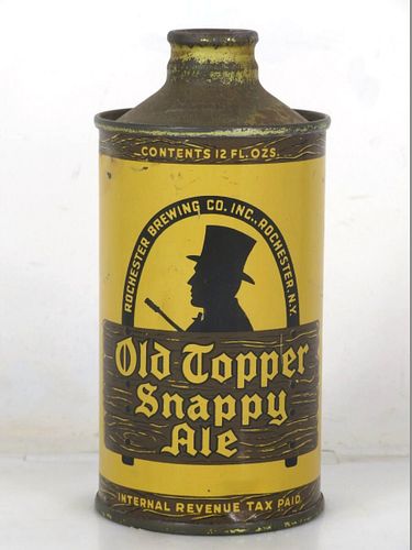1937 Old Topper Snappy Ale 12oz 178-07 J-Spout New York Rochester