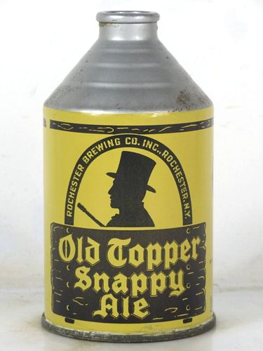 1947 Old Topper Snappy Ale 12oz 197-30 Crowntainer New York Rochester