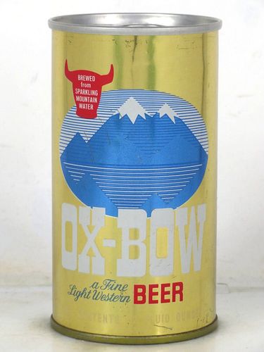 1969 Ox Bow Beer (bottom opened) 12oz T105-27 Ring Top Colorado Pueblo