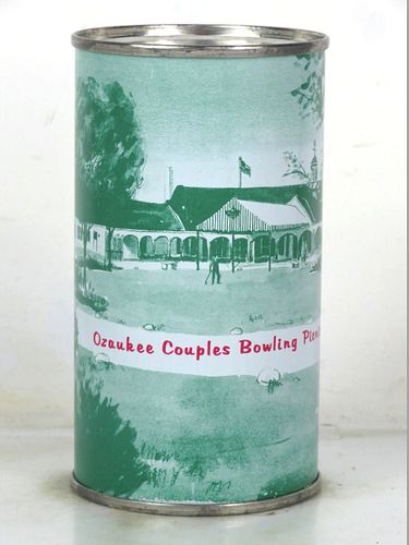 1976 Ozaukee Couples Bowling Picnic Promo 12oz Unpictured Bank Top Can