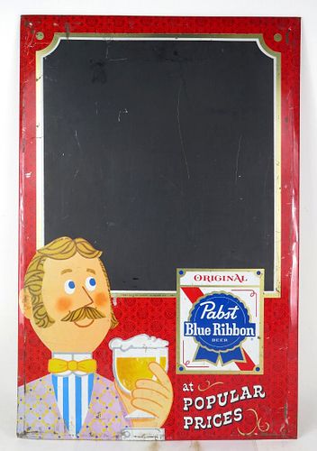 1961 Pabst Blue Ribbon Beer P616 Chalkboard Wisconsin Milwaukee