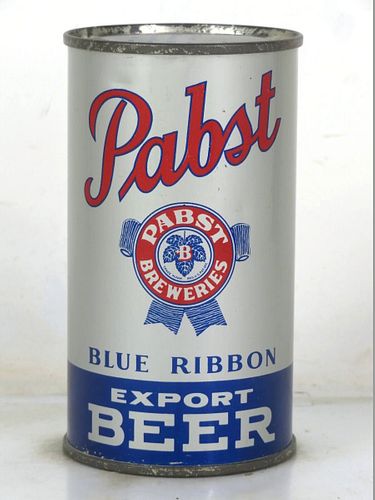 1939 Pabst Blue Ribbon Export Beer 12oz OI-654 Opening Instruction Can Wisconsin Milwaukee