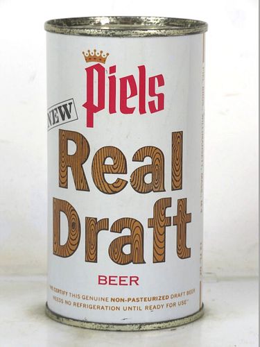 1964 Piel's Real Draft Beer 12oz 115-12.2 Flat Top Massachusetts Willimansett