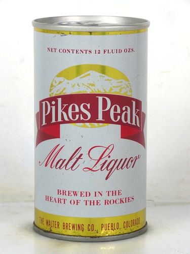 1971 Pikes Peak Malt Liquor 12oz T109-26 Ring Top Colorado Pueblo