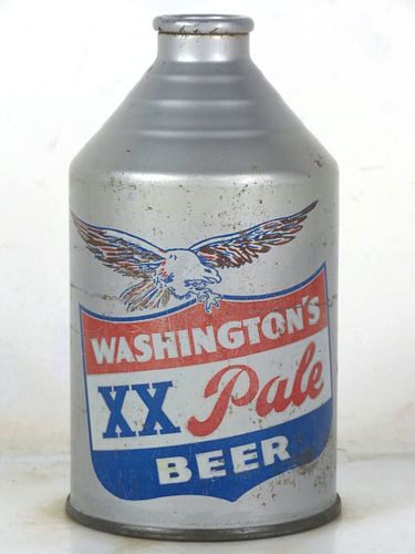 1938 Washington XX Pale Beer 12oz 199-22 Crowntainer Ohio Columbus