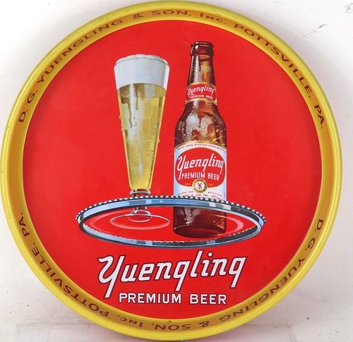 1950 Yuengling Premium Beer 13 inch tray Pennsylvania Pottsville