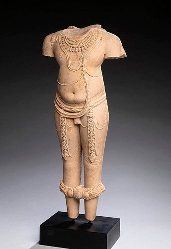 Superb 12th C. Indian Sandstone Deity - Shiva