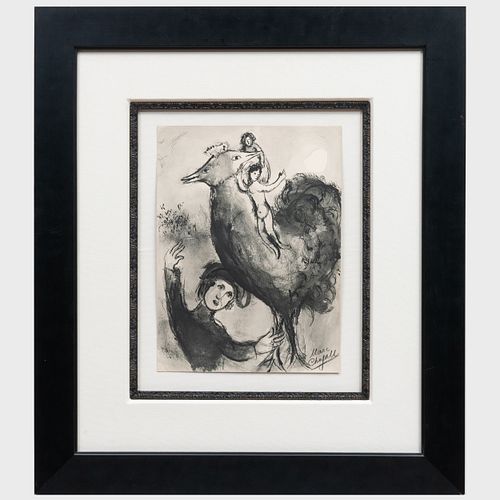 After Marc Chagall (1887-1985): Rooster, from Les Contes de Boccace