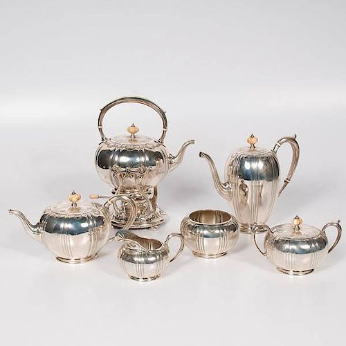 Durgin for Gorham Sterling Tea and Coffee Service 