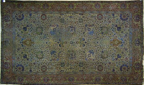 Antique room-size rug, ca. 1920, with overall flor