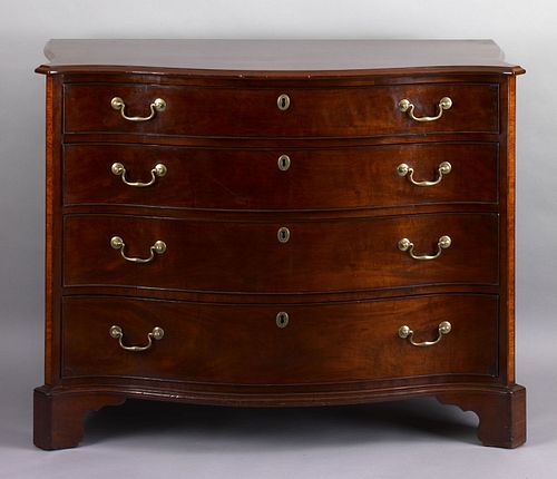 Mid-Atlantic States Chippendale mahogany chest ofr