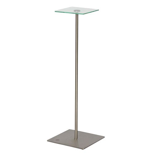 Contemporary Chrome and Glass Table