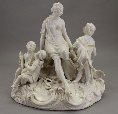 Antique European Porcelain Figural Grouping