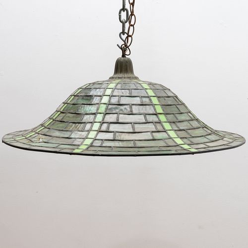 Bradley and Hubbard Manufacturing Company Leaded Glass Chandelier