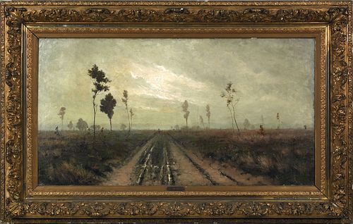 Joseph Van Geregen(19th c.), oil on canvas landsca
