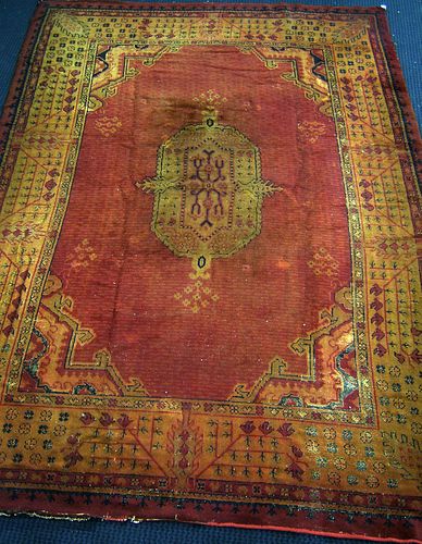 Roomsize Moroccan rug, ca. 1930, 14'9" x 10'4"