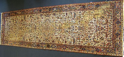 Heriz long rug, ca. 1960, 16' x 6'4".