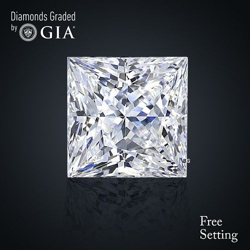 NO-RESERVE LOT: 1.51 ct, I/VS1, Princess cut GIA Graded Diamond. Appraised Value: $23,900 