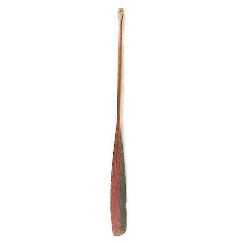 Northeastern Woodlands Painted Wood Paddle