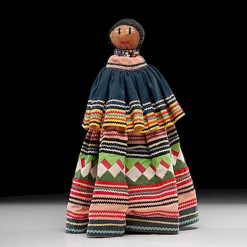 Seminole Palmetto Fiber Doll, Exhibited at the Booth Western Art Museum, Cartersville, Georgia