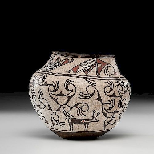 Zuni Pottery Olla, Exhibited at the Booth Western Art Museum, Cartersville, Georgia