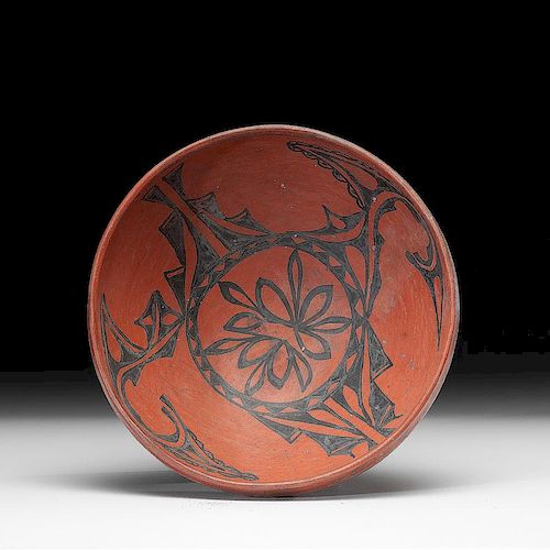 Kewa Redware Pottery Dough Bowl, From the Collection of Jan Sorgenfrei, Ohio