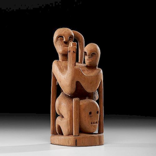 Patrocinio Barela (New Mexican, ca 1900-1964) Wood Sculpture