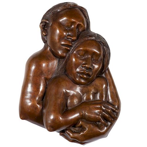 Roxanne Swentzell (Santa Clara, b. 1962) Bronze Sculpture