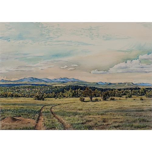 Peter de La Fuente (New Mexico, b. 1959) Watercolor on Paper