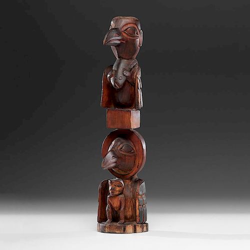 Haida Carved Wood Sculpture, Exhibited at the Booth Western Art Museum, Cartersville, Georgia