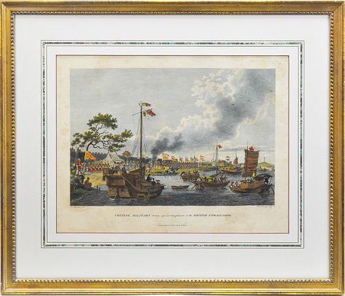 B.T. POUNCY 'CHINESE MILITARY' HAND-COLORED ENGRAVING